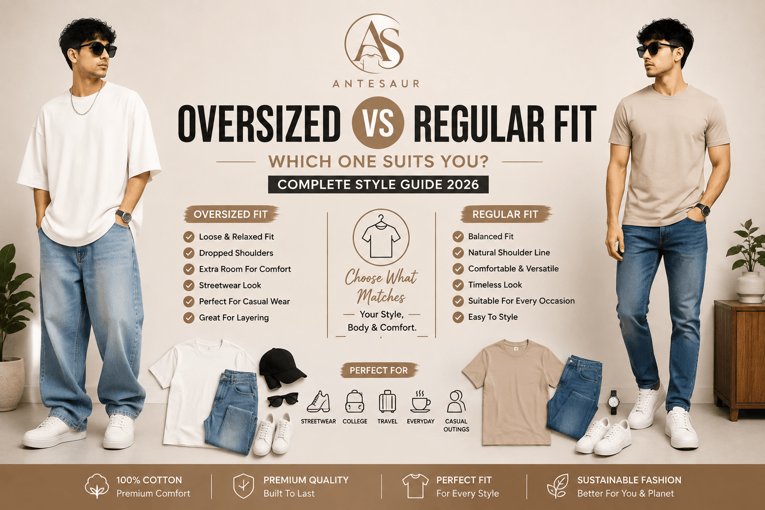 Read more about the article Oversized vs Regular Fit: Which One Suits You?