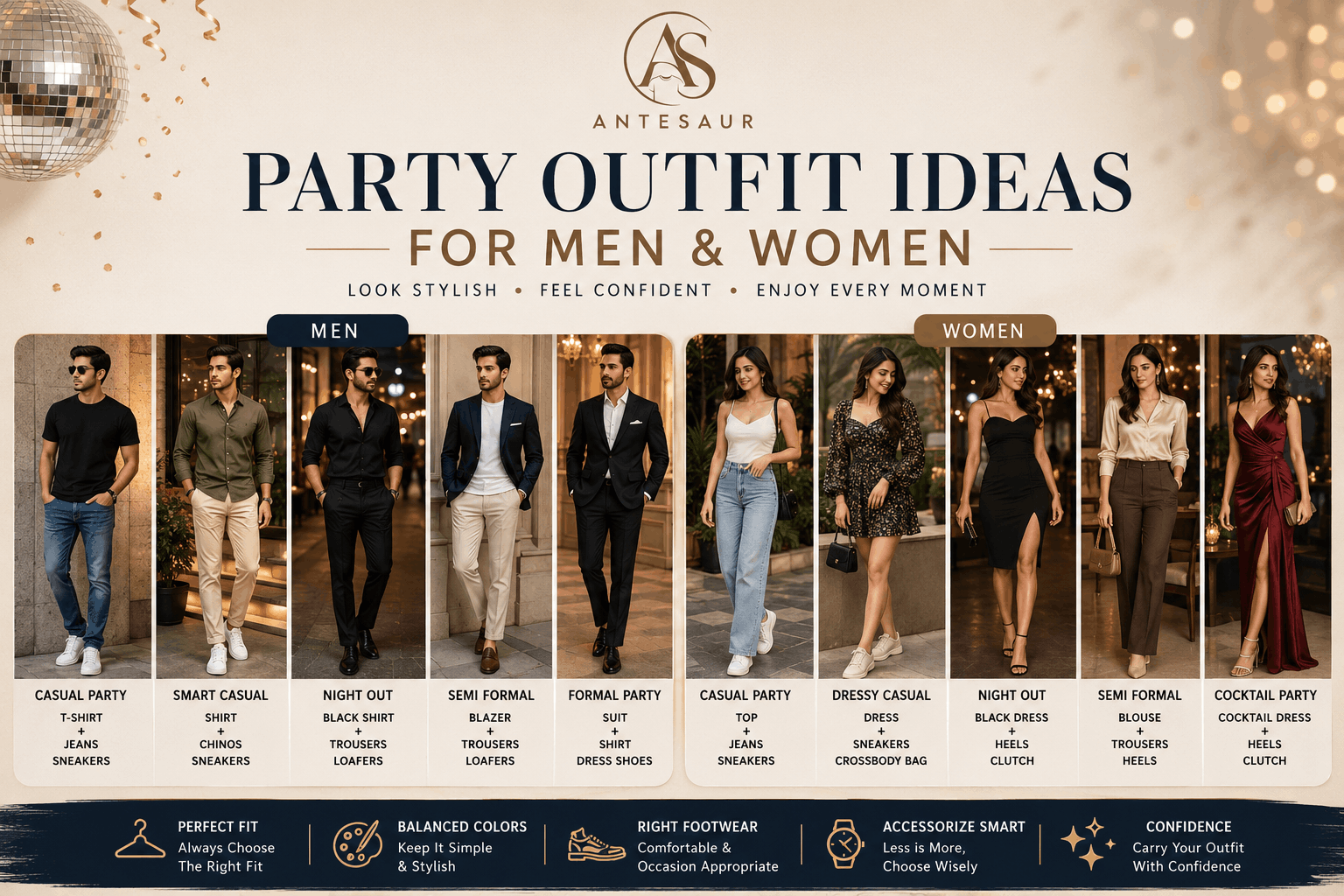 You are currently viewing Party Outfit Ideas for Men & Women